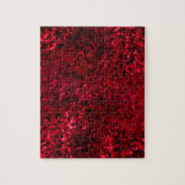 赤黒ステンドグラス抽象芸術 ジグソーパズル