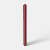 赤黒ストライプ色 SAMSUNG GALAXYケース (左側面)