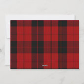 赤黒タータンカスタム名写真メッセージ シーズンカード (裏面)