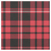 赤黒タータンチェック格子模様 ファブリック (クローズアップ)