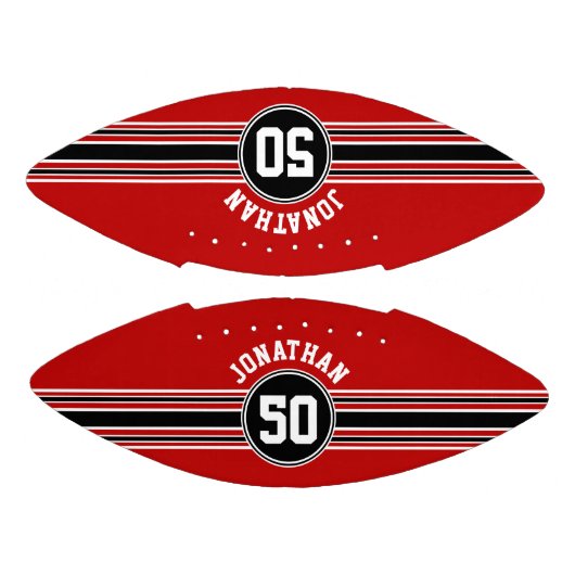 赤黒チームジャージーファンギア名番号 アメリカンフットボール (パネル)