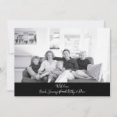 赤黒バッファローチェックメリークリスマス写真 シーズンカード (裏面)