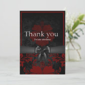 赤黒フローラ結婚サンキューカード サンキューカード (スタンド正面)