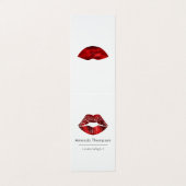 赤黒ホログラフィフェイクックハートグリッター 名刺 (外部フラット)