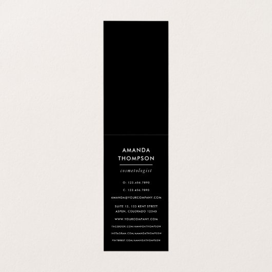 赤黒ホログラフィフェイクックハートグリッター 名刺 (内部フラット)