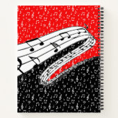 赤黒ミュージカルテーマ ノートブック (裏面)