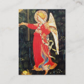 赤黒モノグラム金ゴールドメタリック天使 名刺 (裏面)