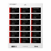 赤黒ヴィンテージ ラベル (フルシート)