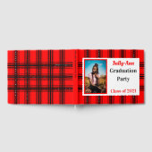 赤黒写真卒業パーティー ゲストブック (全面)