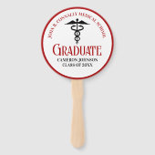 赤黒医学校写真卒業パーティー ハンドファン (正面)