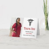 赤黒医学校卒業写真 サンキューカード (正面)