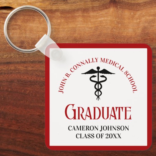 赤黒医学校卒業記念 キーホルダー (正面)