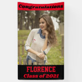 赤黒卒業 横断幕 (縦)