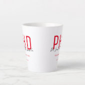 赤黒名記念PhD卒業 カフェラテマグ (正面)