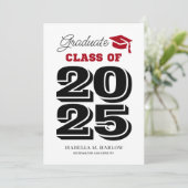 赤黒大学卒業 案内状 (スタンド正面)