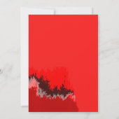 赤黒大理石の写真卒業のお知らせ 招待状 (裏面)