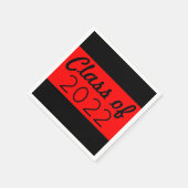 赤黒学年卒業 スタンダードカクテルナプキン (角)