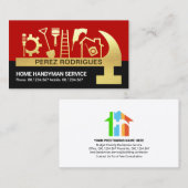 赤黒層金ゴールドハンマーハンドマニングツール 名刺 (正面/裏面)