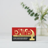 赤黒層金ゴールドハンマーハンドマニングツール 名刺 (スタンド正面)