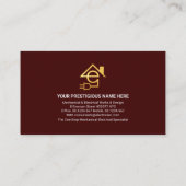 赤黒層銀電球 名刺 (裏面)