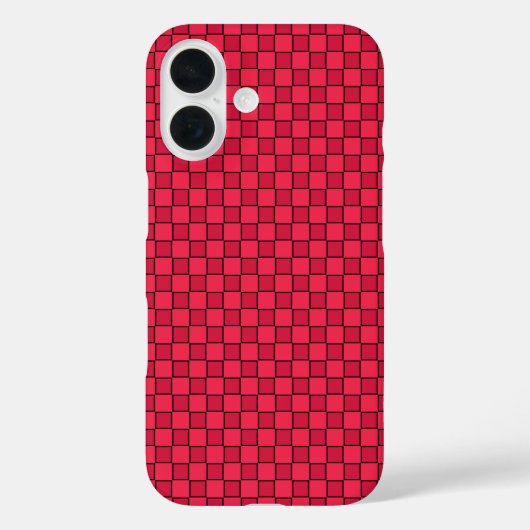 赤黒市松模様 Case-Mate iPhoneケース (裏面)