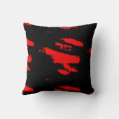 赤黒抽象芸術 クッション (裏面)