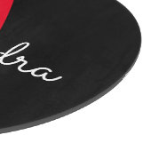 赤黒文字モノグラガーリーム名 カッティングボード (角)