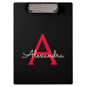 赤黒文字モノグラガーリーム名 クリップボード (正面)