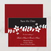 赤黒日付はがきを保存する 案内ポストカード (正面/裏面)