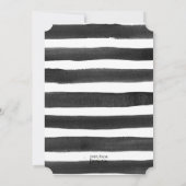 赤黒水色リハーサルストライプディナー 招待状 (裏面)