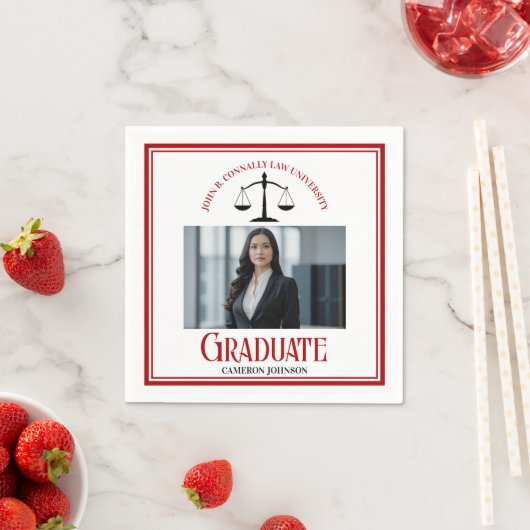 赤黒法学校写真卒業会 スタンダードカクテルナプキン (インサイチュ)