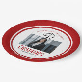 赤黒法学校写真卒業会 ペーパープレート (アングル)