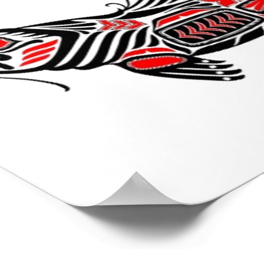 赤黒海田精霊魚 ポスター (角)