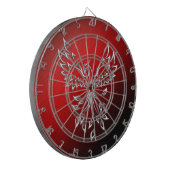 赤黒灰とフェニックス規制 ダーツボード (正面左)