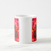 赤黒猫  コーヒーマグカップ (中央)