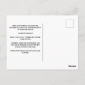 赤黒獣医学校の写真卒業 ポストカード (裏面)