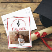 赤黒獣医学校の写真卒業 ポストカード