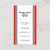 赤黒理容師 名刺 (裏面)