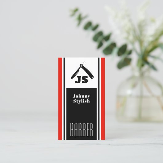 赤黒理容師 名刺 (スタンド正面)