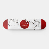 赤黒白さくらんぼ咲き日名 スケートボード (横)