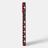 赤黒白のスターダイヤモンド Case-Mate iPhoneケース (裏面 / 左)
