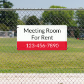 赤黒白テンプレート賃貸会議室 横断幕 (インサイチュ)