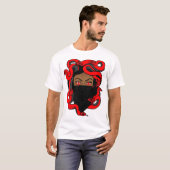 赤黒白メドゥーサヘッドシャツ Tシャツ (正面フル)