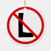 赤黒白No L セラミックオーナメント (裏面)