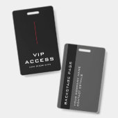 赤黒白VIPアクセスIDバッジ バッジ (正面＆裏面)