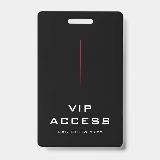 赤黒白VIPアクセスIDバッジ バッジ (正面)