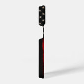 赤黒米国国旗 iPhoneケース (右側面)