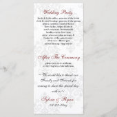 赤黒結婚式 プログラム (裏面)