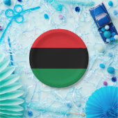 赤黒緑の紙皿 ペーパープレート (パーティー)