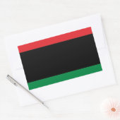 赤黒緑 長方形シール (封筒)